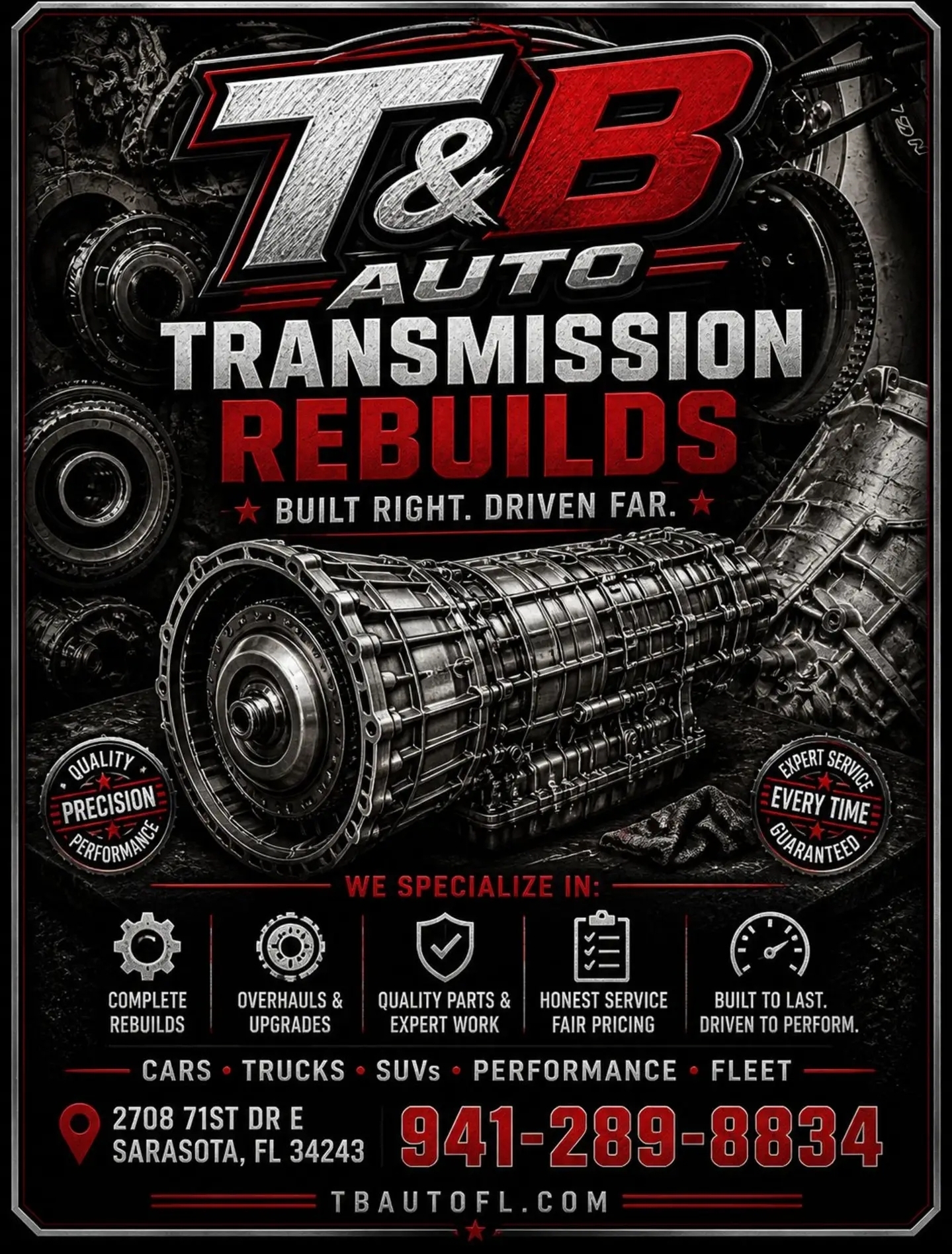 T&B Auto Transmission Rebuilds - Sarasota FL